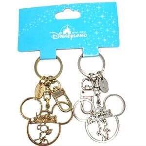 Disney Parks Hong Kong Disneyland Mickey & Minnie Keyrings